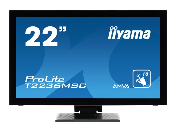 iiyama ProLite T2236MSC, 54,6cm (21,5''''), Projected Capacitive, 10 TP, Full HD, schwarz