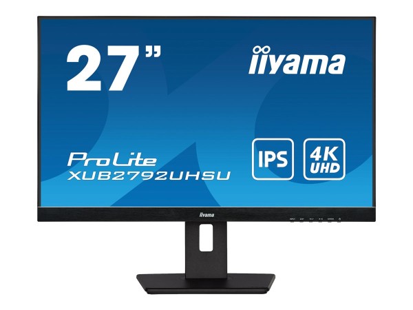 IIYAMA ProLite XUB27/XB27/B27, 68,6cm (27''''), 4K, USB, Kit (USB), schwarz